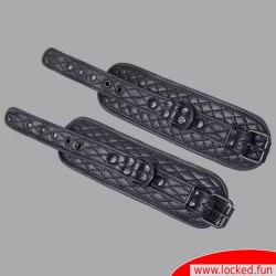 Menottes en cuir - Série Black Diamond