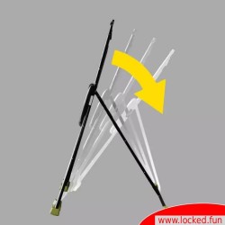 Croix de Saint-André MEO® portable pour le bondage