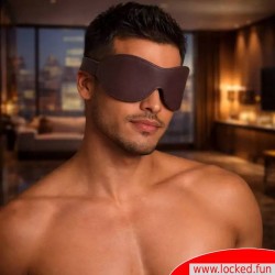 Masque occultant en cuir De Luxe