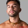 Collier de bondage doré, le O