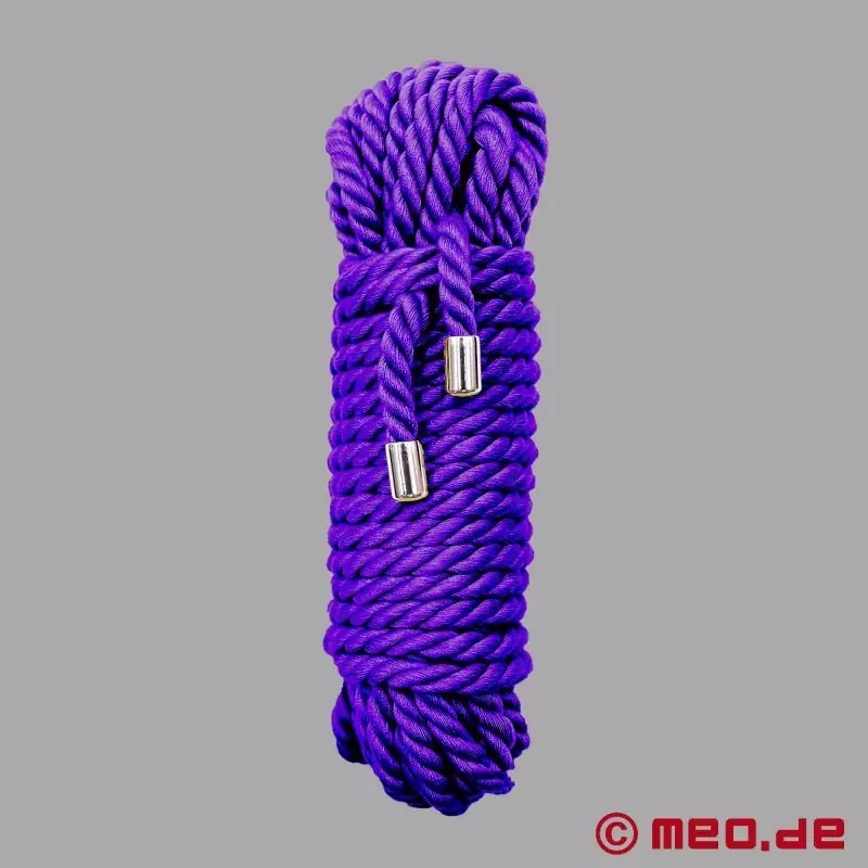 Corde de bondage violette en coton