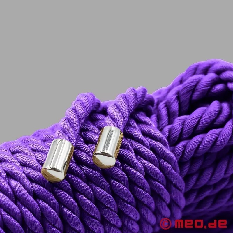Corde de bondage violette en coton
