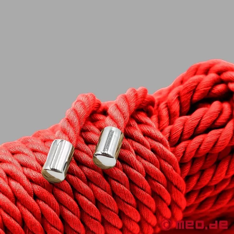 Corde de bondage rouge en coton