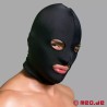 Masque BDSM en spandex - 2 couches – avec yeux et bouche