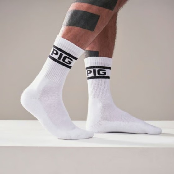 Chaussettes Pig 2-Pack Blanc