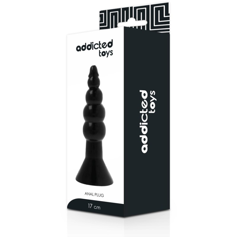 Plug anal 17 cm noir - Addicted Toys