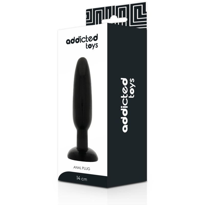 Plug anal 14 cm noir - Addicted Toys
