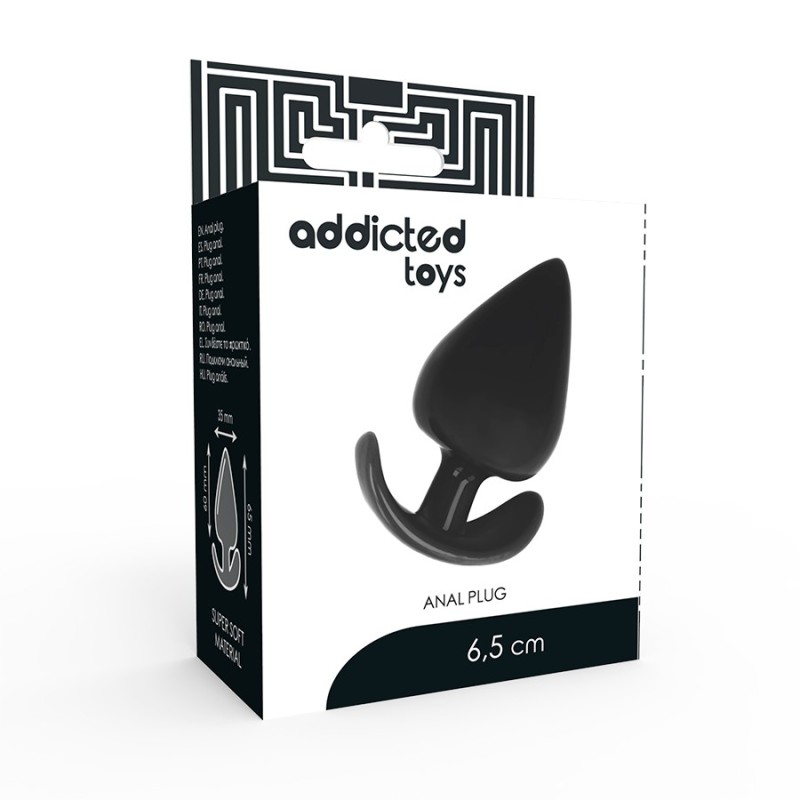 Plug anal cône noir - Addicted Toys