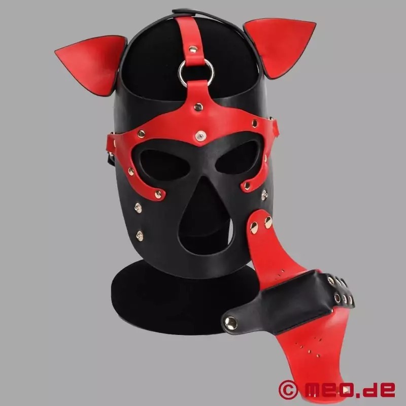 Playful Pup Hood - noir/noir