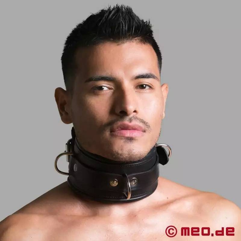 Collier BDSM en cuir, verrouillable  San Francisco