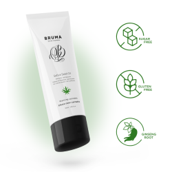 BRUMA - HUILE DE GRAINES DE SATIVA GEL GLISSANT RÉCHAUFFANT SAVEUR DE CANNABIS 100 ML