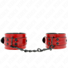 Bracelets cuir rouge foncé