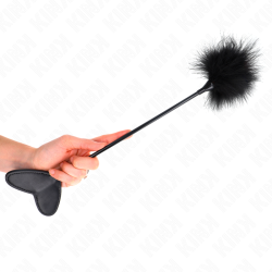 Plumes pour chatouiller avec paddle en coeur KINK