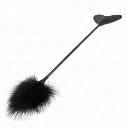 Plumes pour chatouiller avec paddle en coeur KINK