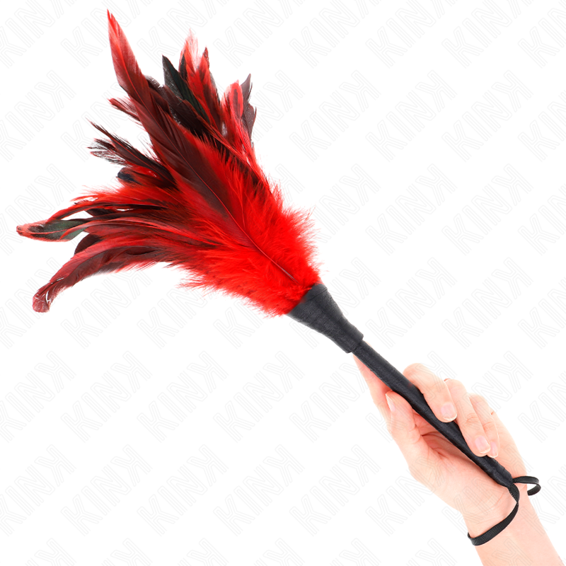 Plumes rouges pour chatouiller en forme de cône KINK