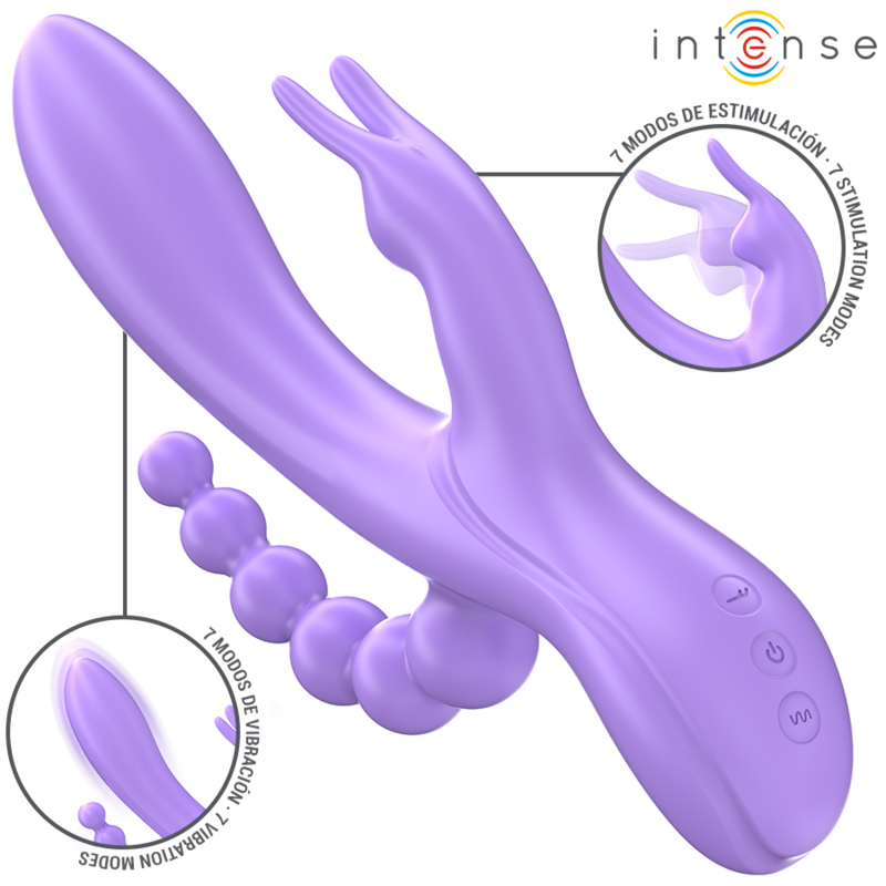 Vibrateur lapin violet - Intense